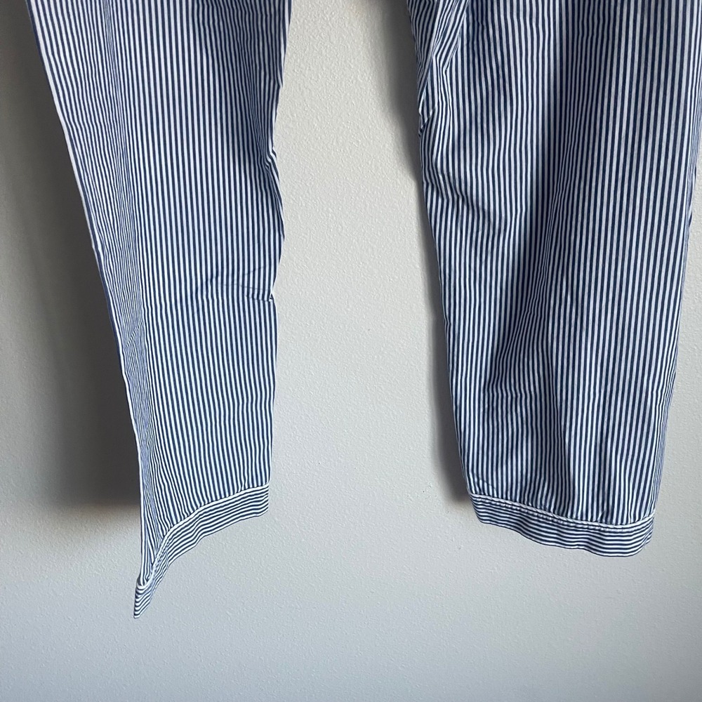 Pinstripe Blue and White Drawstring Pajama Style Pull On‎ Pants Size Medium - Picture 12 of 12